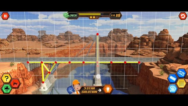 Bridge Construction Simulator | Level 19 | Bridge Construction Game | Bridge Construction смотреть онлайн