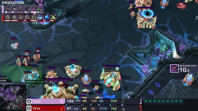 StarCraft II: Virus (P) vs TomC (Z) BO3, blizzard pls nerf Hydra. смотреть онлайн