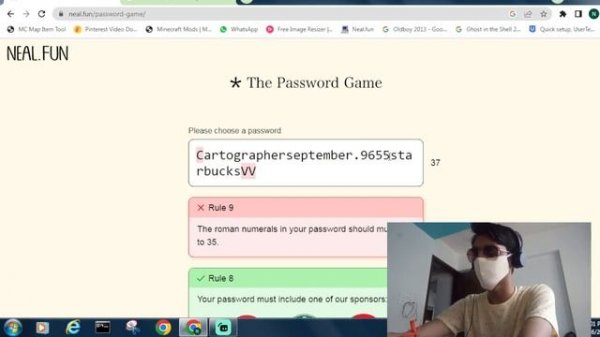 Can I complete the PASSWORD GAME? | Neal.fun | TheCartographer21