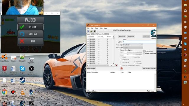 How to hack money into Hill Climb Racing across multiple devices using CHEAT ENGINE on WIN 10 смотреть онлайн