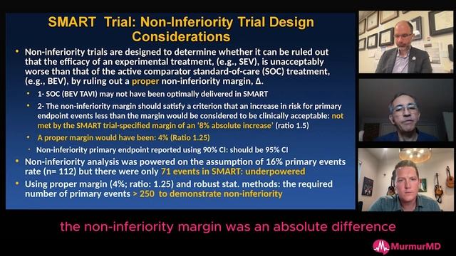 Non-inferiority Trial Design Considerations: Was 8% risk difference appropriate in SMART trial? смотреть онлайн