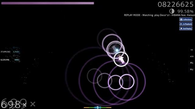 [osu!] Deco*27 - HIBANA feat. Hatsune Miku смотреть онлайн