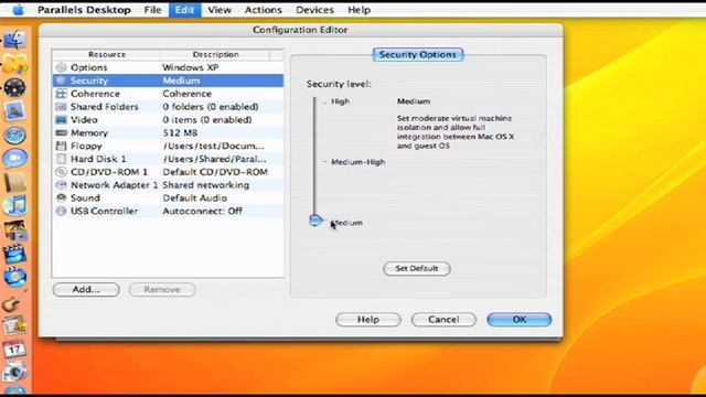 Parallels Desktop 3.0 for Mac - Security Manager Demo смотреть онлайн