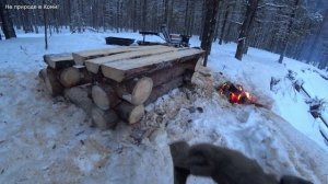 Построил классный столик на берегу у реки. 2/2 серия