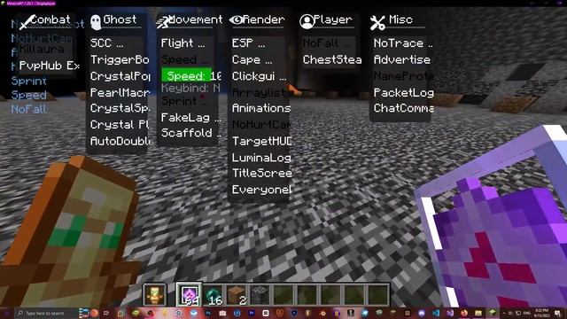 Lumina Client Minecraft java | کلاینت کریستال ارنا ماین کرفت🧐 смотреть онлайн