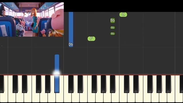 Sing 2 - Your Song Saved My Life - EASY Piano Tutorial смотреть онлайн