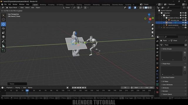 Slash 3D models to half | Blender tutorial смотреть онлайн