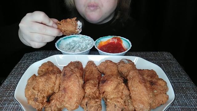 АСМР Крылышки как KFC/ASMR chicken wings KFC/Food Sounds/Mukbang смотреть онлайн