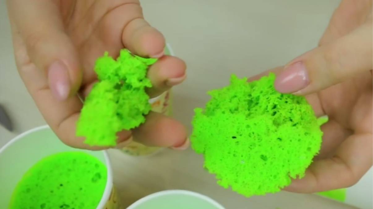 Мох бисквитный. Заготовки для декора