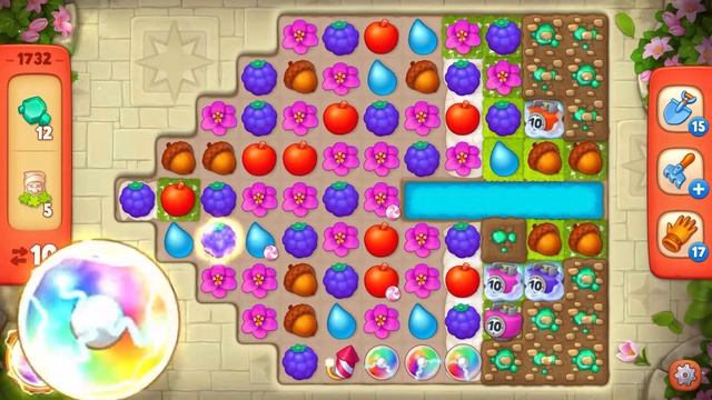 Gardenscapes Hard Level 1732 in 25 moves смотреть онлайн