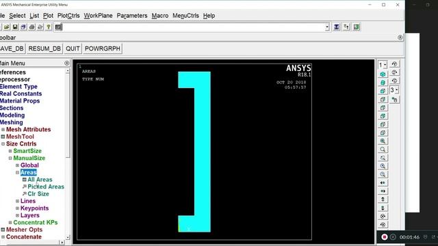 ANSYS APDL exercise : 2 stress distribution of an axisymmetric component смотреть онлайн
