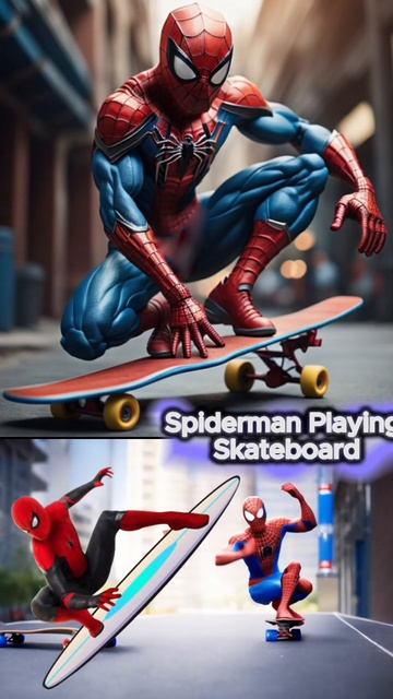 Superheroes Playing SkateBoard The Best Action#shorts#shortsvideo смотреть онлайн