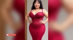 Natural Older Women Over 60 ❣️ Fall Outfits Asian ❣️ Plus Size Model Asia