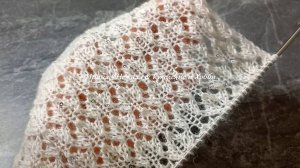 АЖУРНЫЙ РОМБОВИДНЫЙ ВЕРТИКАЛЬНЫЙ УЗОР