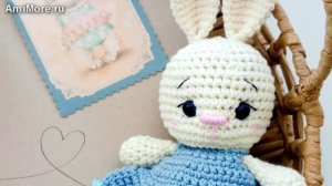 Амигуруми: схема Зайка Кнопа | Игрушки вязаные крючком