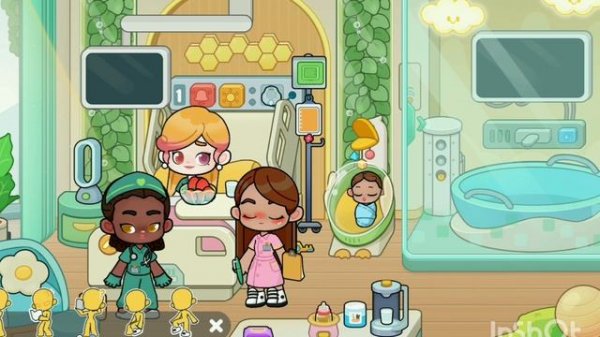 👩🏽⚕🤰🏽Мой день в роддоме🏥 Game world/Эстетика❤/Влог/Всех лю💋🌷💐