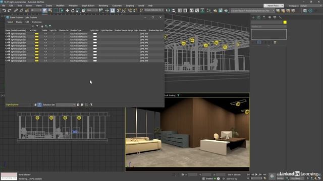 74 - Использование Light Explorer в 3ds Max 2025 смотреть онлайн