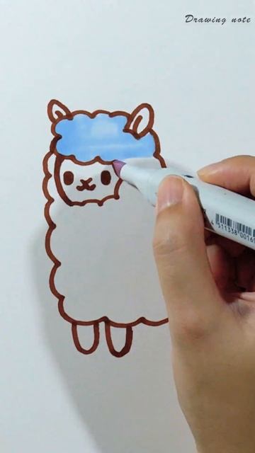 Rainbow Alpaca drawing #shorts смотреть онлайн