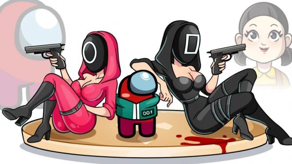 Амогус против всех Спрунки х Игра в кальмара