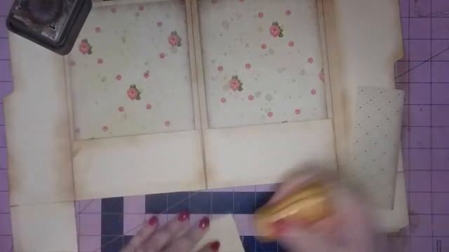 Old Time Rose File Folder Journal Part 2 Cover - DT Project for Happiness in Crafting смотреть онлайн