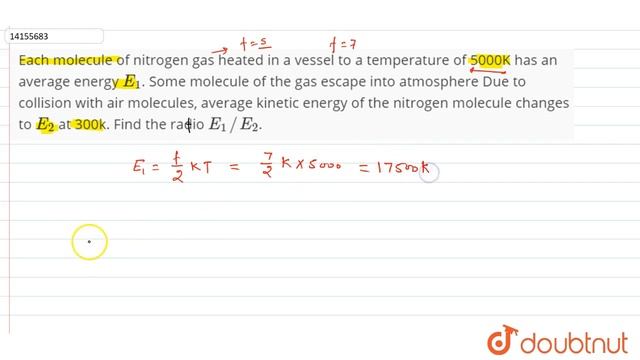 Each molecule of nitrogen gas heated in a vessel to a temperature of 5000K has an average смотреть онлайн