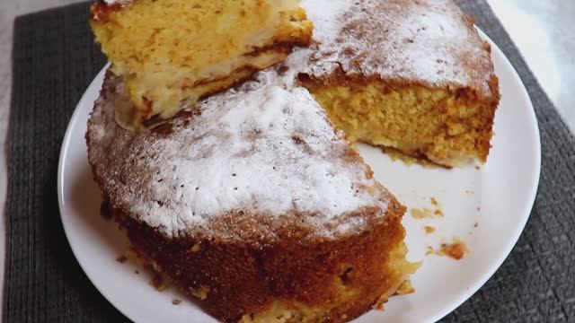 Яблочный пирог, который тает во рту! Пирог с яблоками вкуснее Шарлотки.