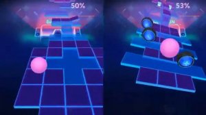 Rolling Sky | Vr Fairyland VS Unlock the Future | Level 42 VS Bonus 27 | 100% | All Gems And Crowns