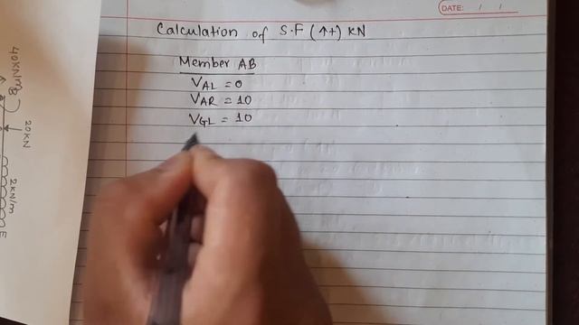 Draw Axial force, Shear force and Bending moment diagram of the frame | BE Civil first semester #1 смотреть онлайн
