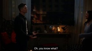 Tim and Lucy kiss for the first time