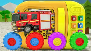 Песня «Колеса автобуса» — Учим цвета — Детские стишки и песенки