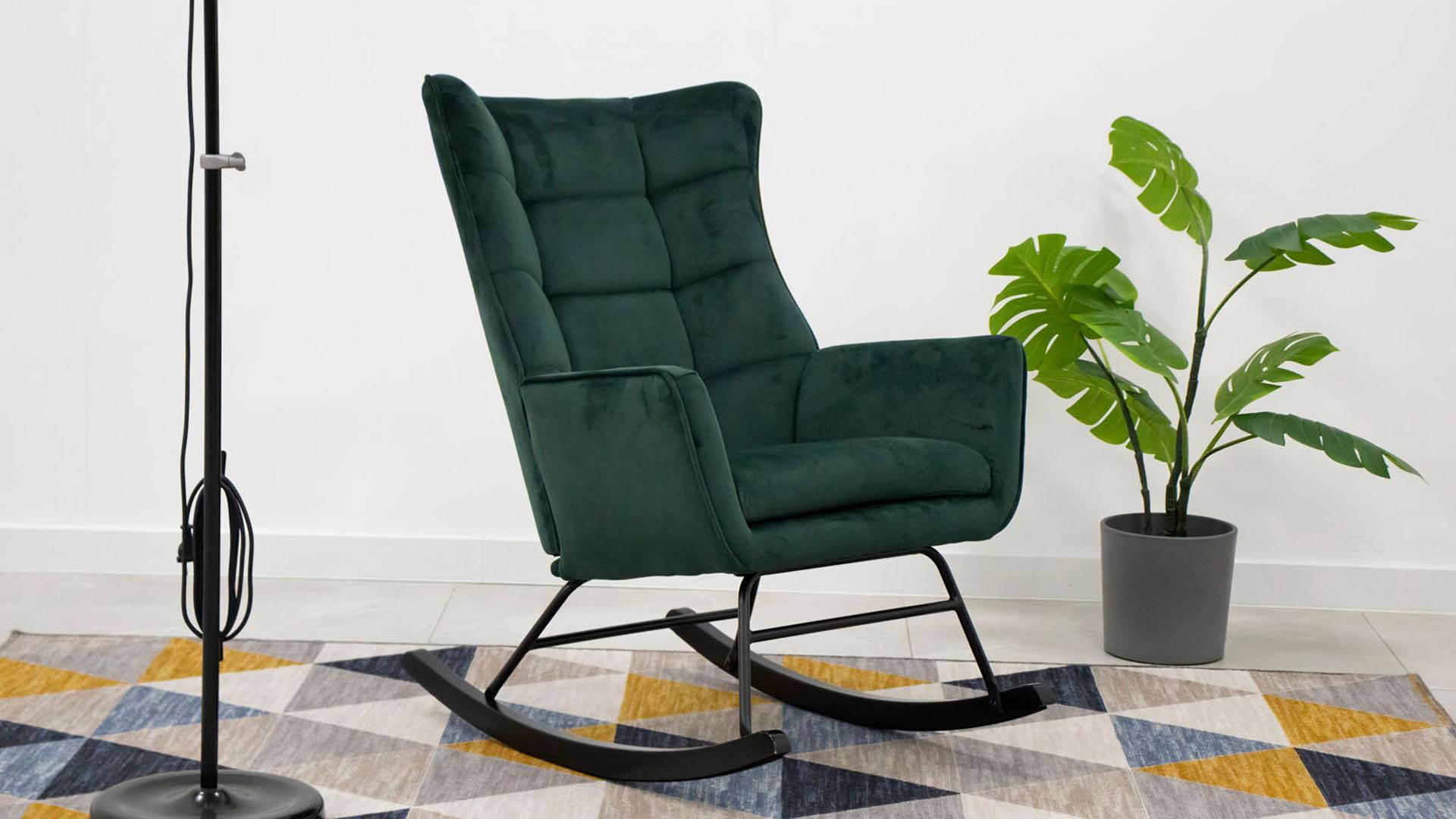 BAZALTO Кресло-качалка Тёмно-зелёный (Польша) смотреть онлайн