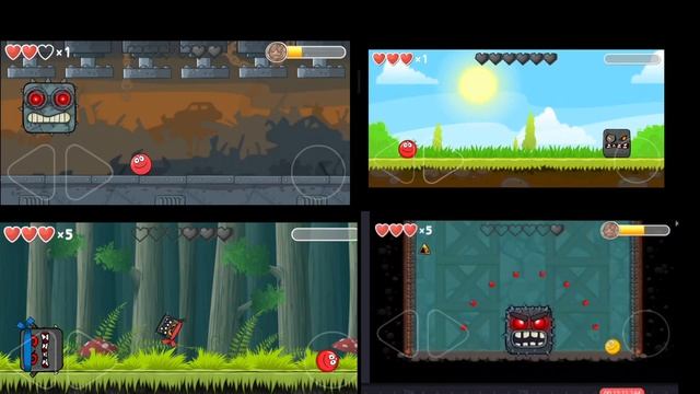 Red ball 4 gameplay walkthrough। Beating all bosses। End game Red ball 4। All bosses। full game। смотреть онлайн
