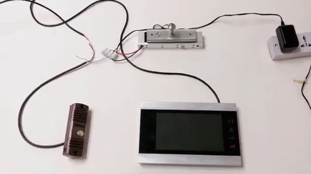 AHD 4-wire video door phone connect by Morningtech смотреть онлайн