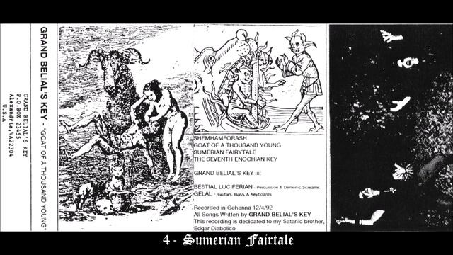 Grand Belial's Key - Goat Of A Thousand Young (Full Demo) Black Metal