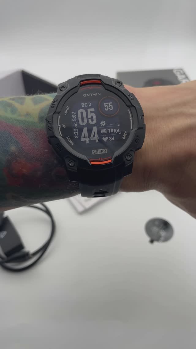 Garmin Instinct 3 Solar 45 мм | распаковка смотреть онлайн