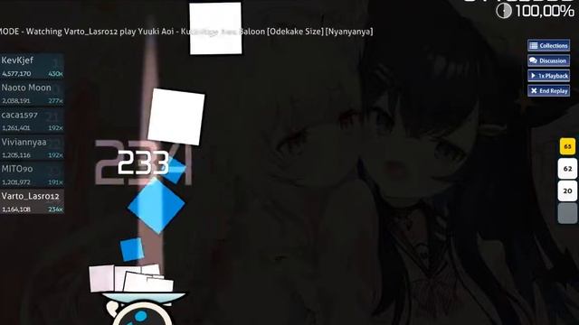 Osu! Catch | Varto_Lasro12 | Yuuki Aoi - Kuchihige Awa Baloon [Odekake Size] [Nyanyanya] смотреть онлайн