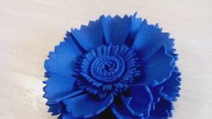 Цветок василька из фоамирана своими руками