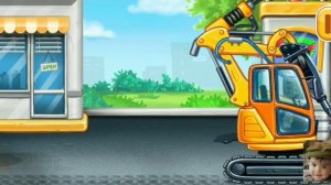 Truck games for Kids - build a house, car wash [ Zww Games World]
