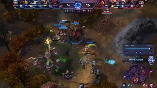 Bot Match Boss Steal Test (Hots Noob Learning) смотреть онлайн
