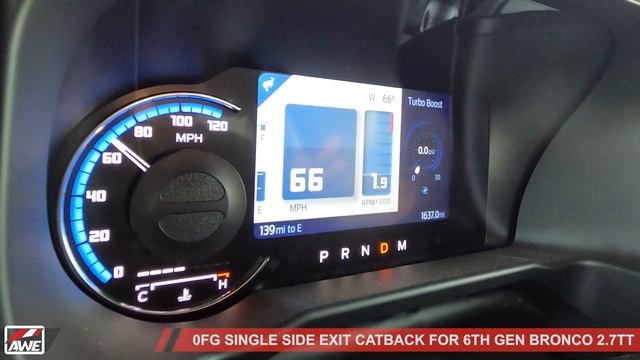 [2.7TT] AWE 0FG Single Side Exit Catback Exhaust for 6G Bronco смотреть онлайн