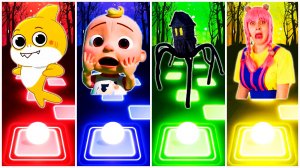 Tiles Hop Edm Rush! Baby Shark VS Cocomelon VS House head VS Lya-Lya  Who Is Best?