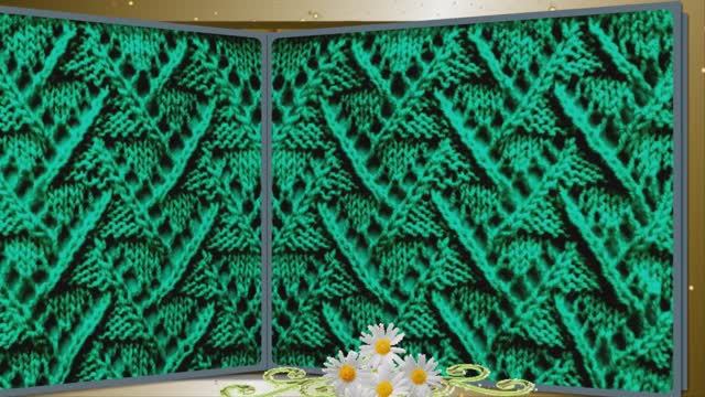 АЖУРНЫЙ УЗОР спицами