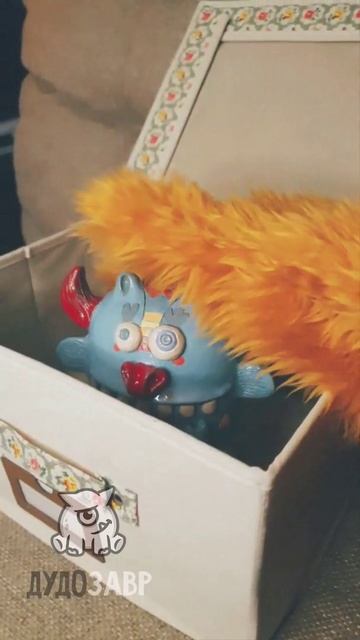Керамический монстрик Упс, только с виду такой рогатый и бесстрашный.