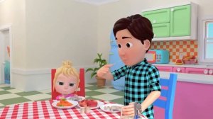 Песенка про цветные шарики! Пять Маленьких Обезьянок прыгают по кровати | Мэри - Детские стишки