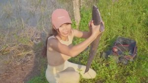 Ловим сома на удочку #fishing