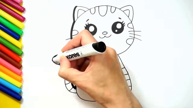 How To Draw A Kitten For Children/Cómo Dibujar Para Niños Gatito