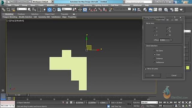 Thực hành 3ds Max - Bài 9: Lệnh Mirror - đối xứng đối tượng trong 3Dsmax смотреть онлайн