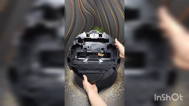 Корпус (средняя часть) Xiaomi Mi Roborock S6 MaxV черный с разбора смотреть онлайн