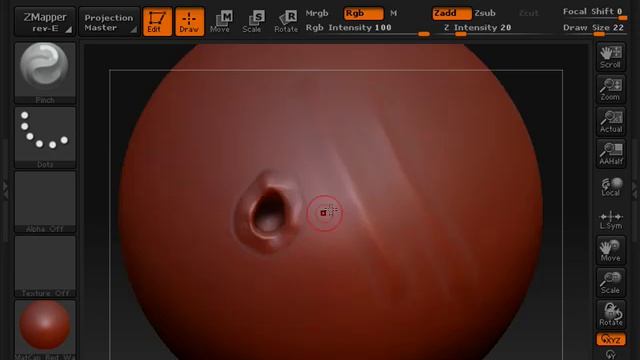 ZBrush Reproject Higher Subdivision Level смотреть онлайн