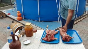 ШАШЛЫК из НУТРИИ НА МАНГАЛЕ по-КАВКАЗСКИ